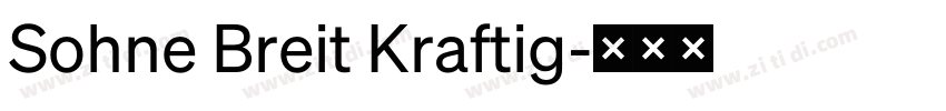 Sohne Breit Kraftig字体转换 Sohne Breit Kraftig字体转换